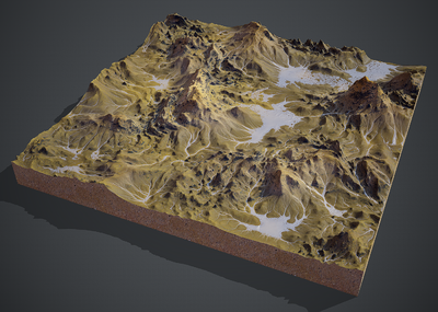 次世代 pbr 地表 山脉 死亡峡谷 山谷 山地 山峰 山体 海峡 山川 大陆