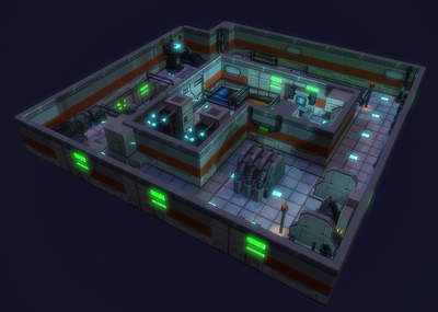 科幻场景 科幻控制室 太空控制站 空间站 太空飞船 太空基地 科幻室内