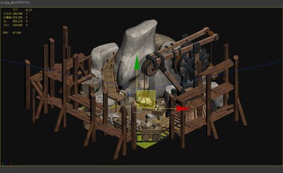 古代采石场 采石工程_小鸡仔作品_场景古代场景_cg模型网