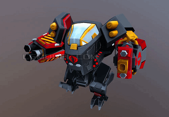 卡通 毒蛇机甲 有动画 机器人 robot mech 动力机甲