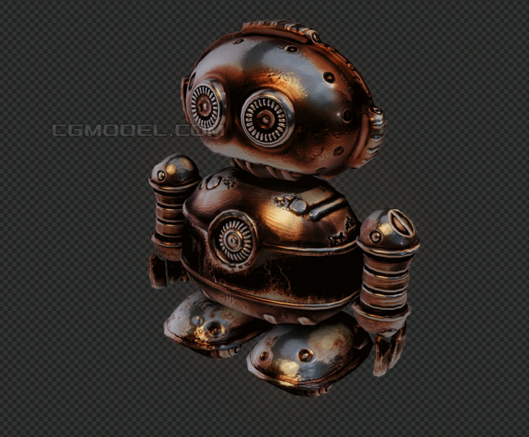 奇奇怪机器人_cadman作品_人物机器人/机甲_cg模型网