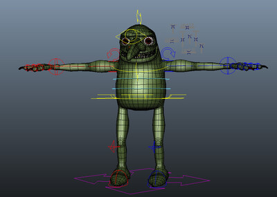 绿皮长鼻子怪怪物外星生物et