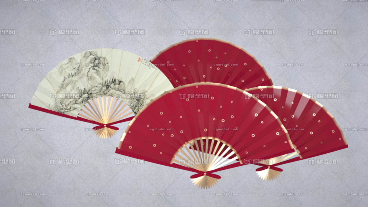 C4D简单绑定的扇子