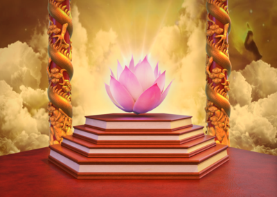 莲花  莲花台 发光的莲花 佛台