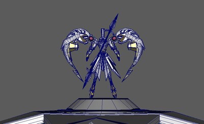 次时代模型 钢铁天使 _扎古作品_人物机器人/机甲_cg模型网