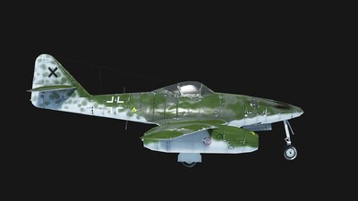 【二战名机】梅塞施米特me262 me-262 pbr喷气式战斗机 二战纳粹德国