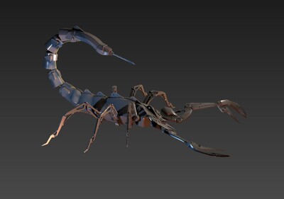 机械化蝎子王模型 _ash1490作品_人物机器人/机甲_cg模型网