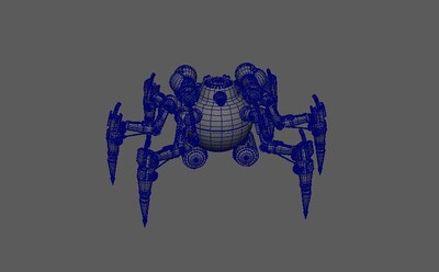 超酷六足战争机器 _dsq5222222作品_人物机器人/机甲_cg模型网