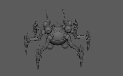 超酷六足战争机器 _dsq5222222作品_人物机器人/机甲_cg模型网