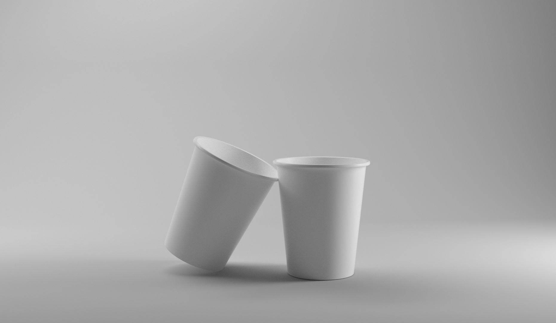 纸杯产品模型样机