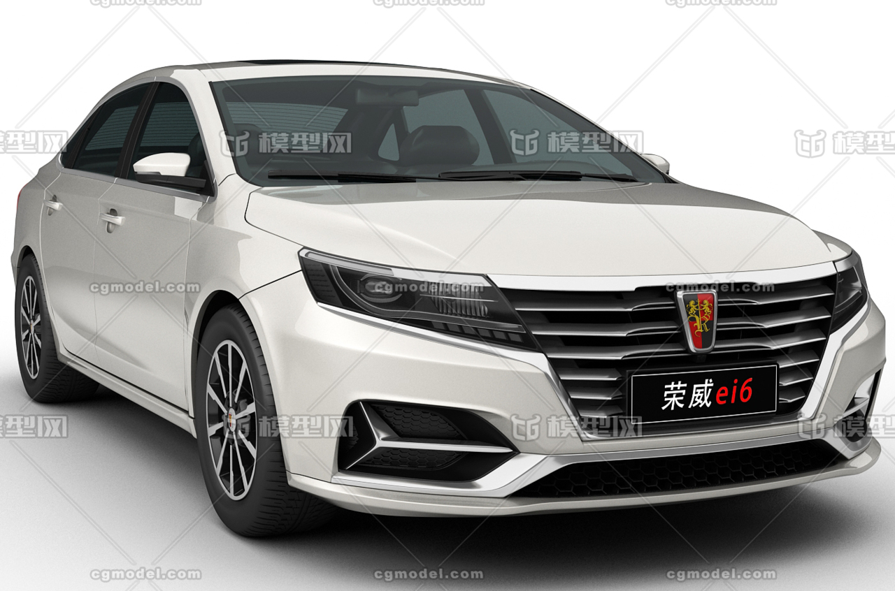 17-2019款荣威ei6，荣威EI6新能源汽车，ei6电动模型-轿车模型库-FBX