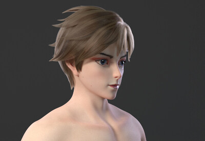 cg男角色 男人体 男孩 发型  标准7头身 帅哥  美型人体 美宣静帧