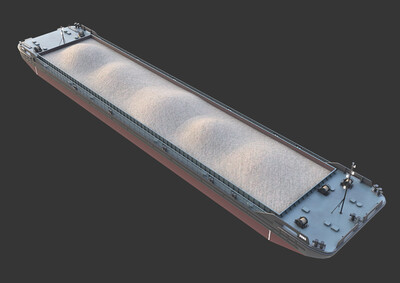 8种形态驳船 非机动船 货_ymhd110110作品_船艇货运船_cg模型网