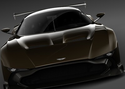 阿斯頓·馬丁vulcan 汽車模型aston_martin_vulcan——帶簡易內飾