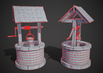 pbr 写实 古代 水井 古井 _stone2015作品_场景场景部件_cg模型网