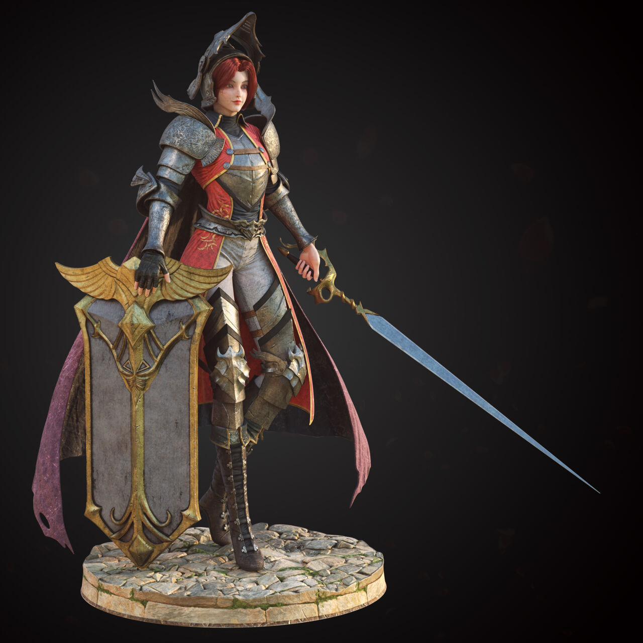 中世纪骑士_葬奥作品_角色/人物/生物_cg模型网