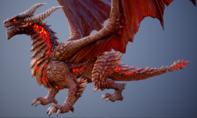 次世代pbr 龙 飞龙 恐龙 火龙 西方龙 欧洲巨龙 喷火龙 神龙 权利的