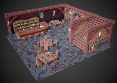 欧洲中世纪 西部酒吧 饭馆 酒馆 旅馆 餐馆 咖啡馆 复古