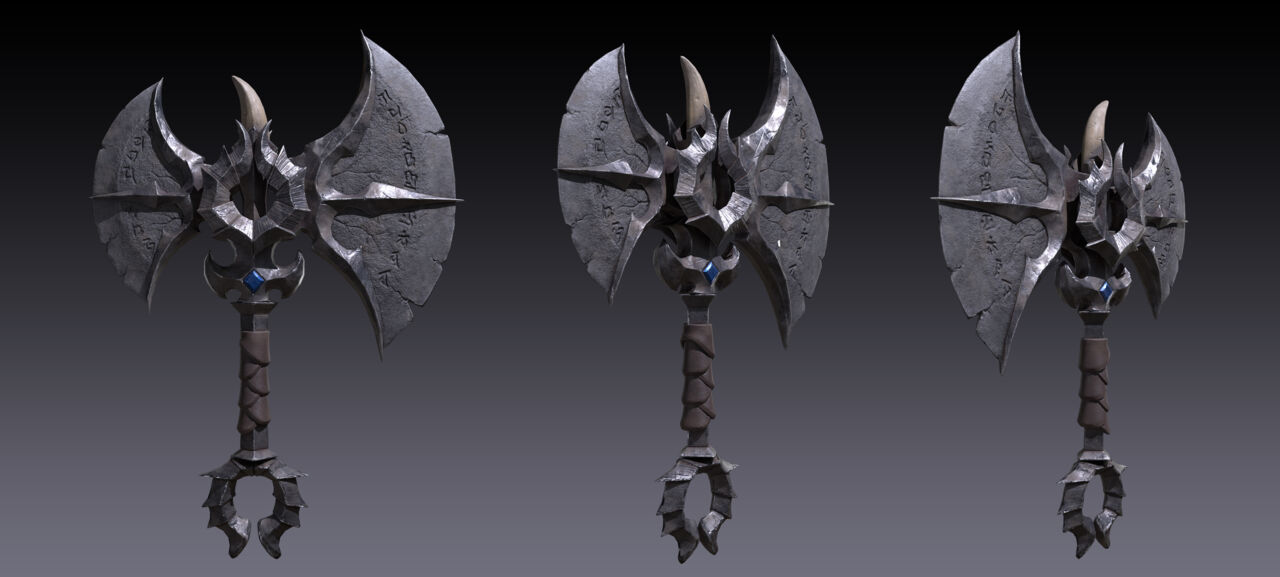 战斧_wsx2018作品_游戏/影视/动画_cg模型网