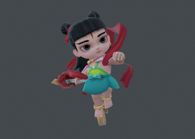 带绑定和动画的pbr次时代哪吒3d模型￥80 模型 72