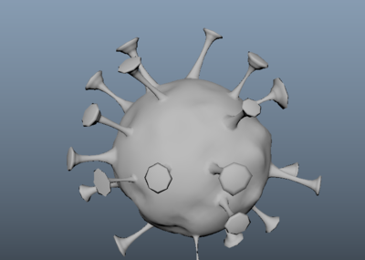 冠状病毒 新型冠状病毒 maya _超音速风暴作品_动物其他_cg模型网