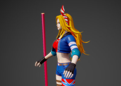 pbr 卡通 性感 小太妹 叛逆学生 女混混 女流氓 坏学生 女杀手 女打手