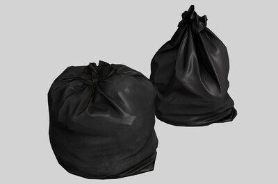 垃圾袋 塑料袋 黑色垃圾袋 生活垃圾 垃圾堆塑料垃圾袋垃圾桶袋子麻袋