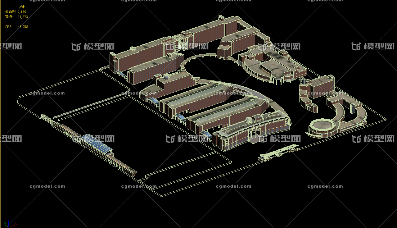 西安中学等比例简模 Cg模型网 Cgmodel 三维设计师交流互动平台 专注多品类3d模型下载 原创作品分享 软件学习