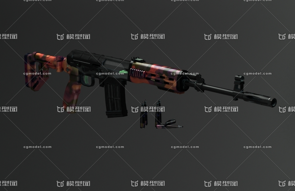 武器系列 svd-c型步枪 手枪 突击步枪 机枪 狙击枪 虚拟现实 ar vr
