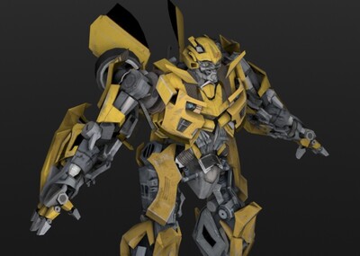变形金刚大黄蜂_神仙哥哥作品_人物机器人/机甲_cg模型网