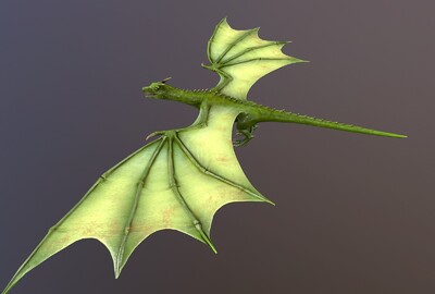 威尔士绿龙 【次世代】 西方恶龙 毒龙 魔法世界 飞龙