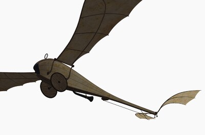 滑翔机 鲁班机械 鲁班飞机 木头滑翔机 木头飞机 飞行器 古董飞机