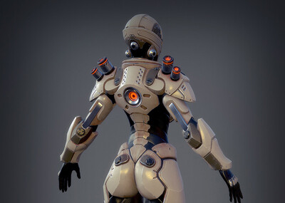 次时代科幻女机器人模型