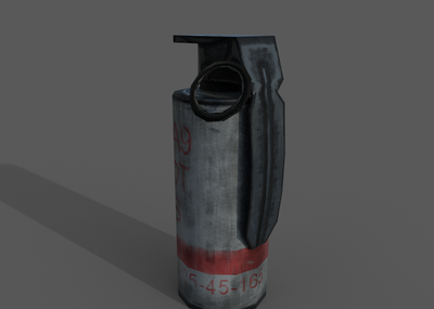 烟雾弹,烟雾,pbr_神仙哥哥作品_武器火炮器械_cg模型网