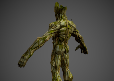 次世代 pbr 漫威 格鲁特 树人 超级英雄 机甲 复仇者联盟 复联 银河