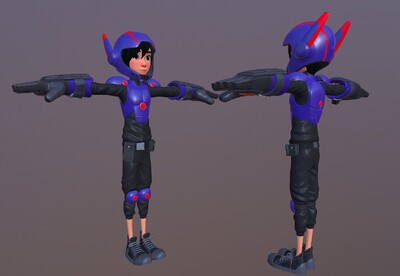 超能陆战队 战甲版小宏-HiroHamadaSuit模型-孩子-男模型库-3ds Max(.max)模型下载-cg模型网