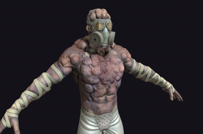 次世代 pbr 4k **** 生化战士_那年冬天灬作品_人物异形怪物_cg模型网