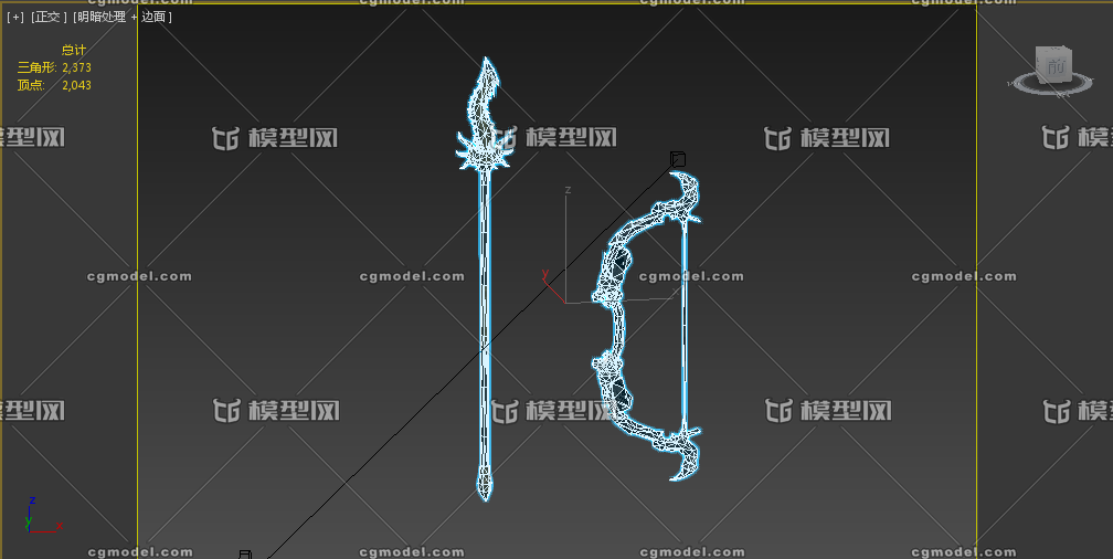 次世代 写实 弓箭 长枪 古代兵器 中国风 冷兵器 将军专用 铁胎弓 三
