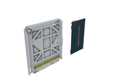 pbr简模 次世代 基地铁门 大门 科幻大门 机械大门 实验室大门 机械门