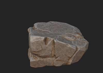 u3d次时代石头模型