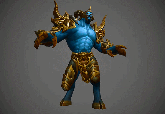 手绘 蓝龙 boss 【有动画】 恶魔  妖怪