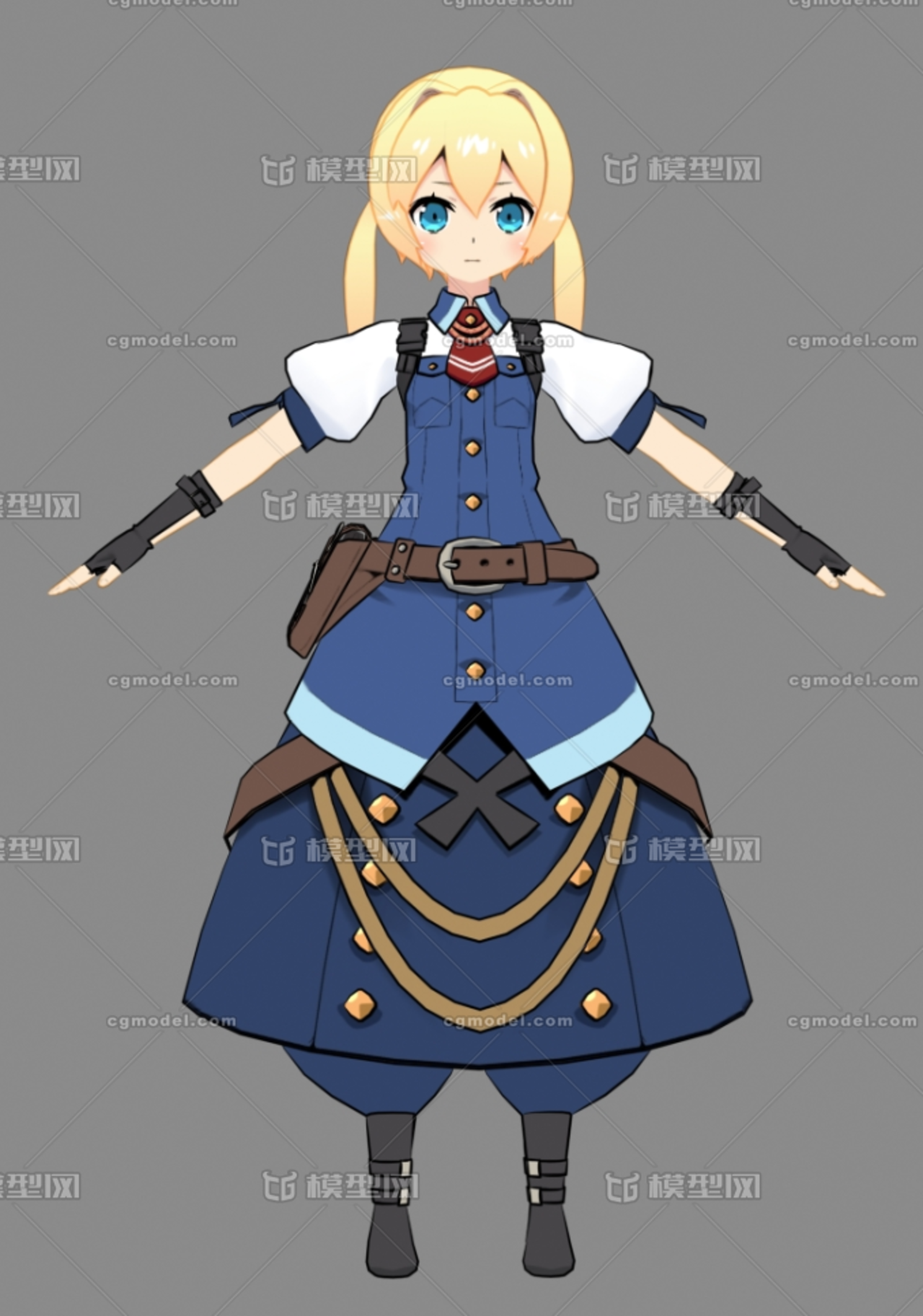 新99世界樹迷宮少女 小萝莉模型 二次元小女孩 卡通人物 动漫人物