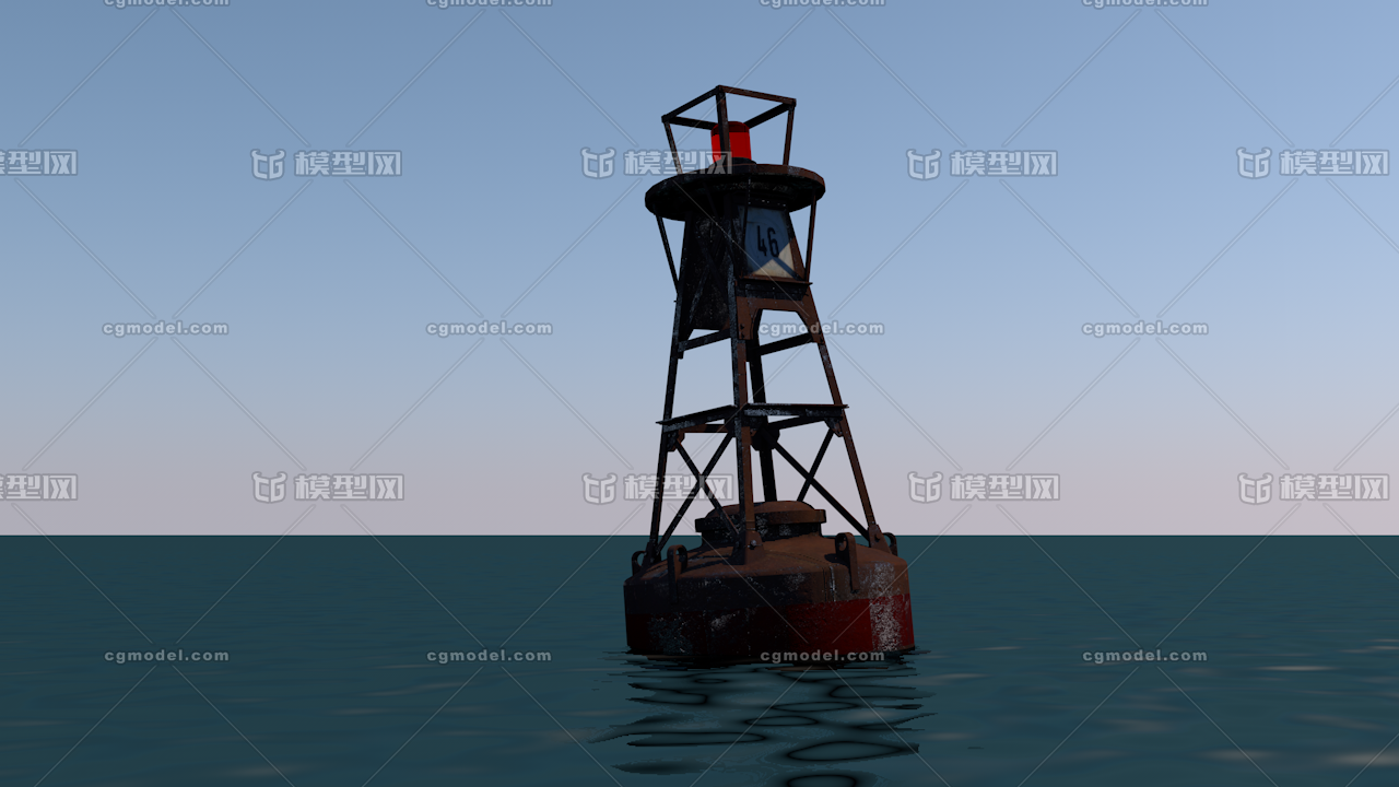 次时代海上浮漂 浮标模型-工业设备模型库-FBX(.fbx)模型下载-cg模型网
