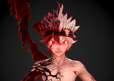 黑色五叶草 黑色暴牛骑士团 阿斯塔黑色恶魔状态