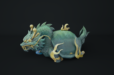 龙龟 卡通龙龟 坐骑 游戏坐骑 中国风 国风 龙龟像 神龙 玄武