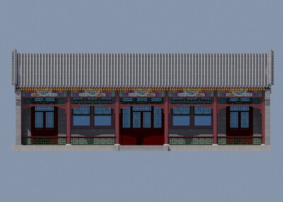 厢房 小庙 古建筑 硬山建筑