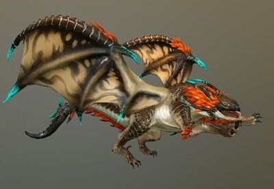 魔幻 蜥蜴火龙兽 次世代pbr  蜥蜴兽   lizard