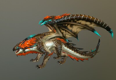 魔幻 蜥蜴火龙兽 次世代pbr  蜥蜴兽   lizard