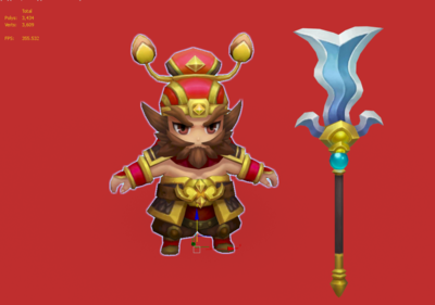 q版古代三国名将张飞