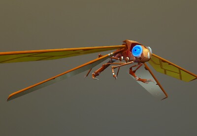 卡通 手绘 机械蜻蜓 【20组动画】仿生机械昆虫